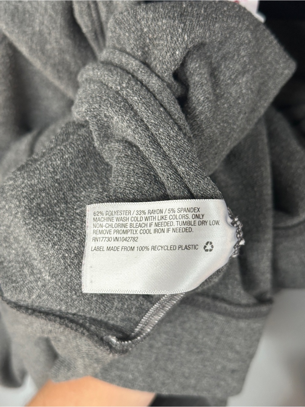 Isabel Maternity by Ingrid & Isabel Cowl Neck Tunic Sweatshirt XXL Gray - Picture 6 of 9